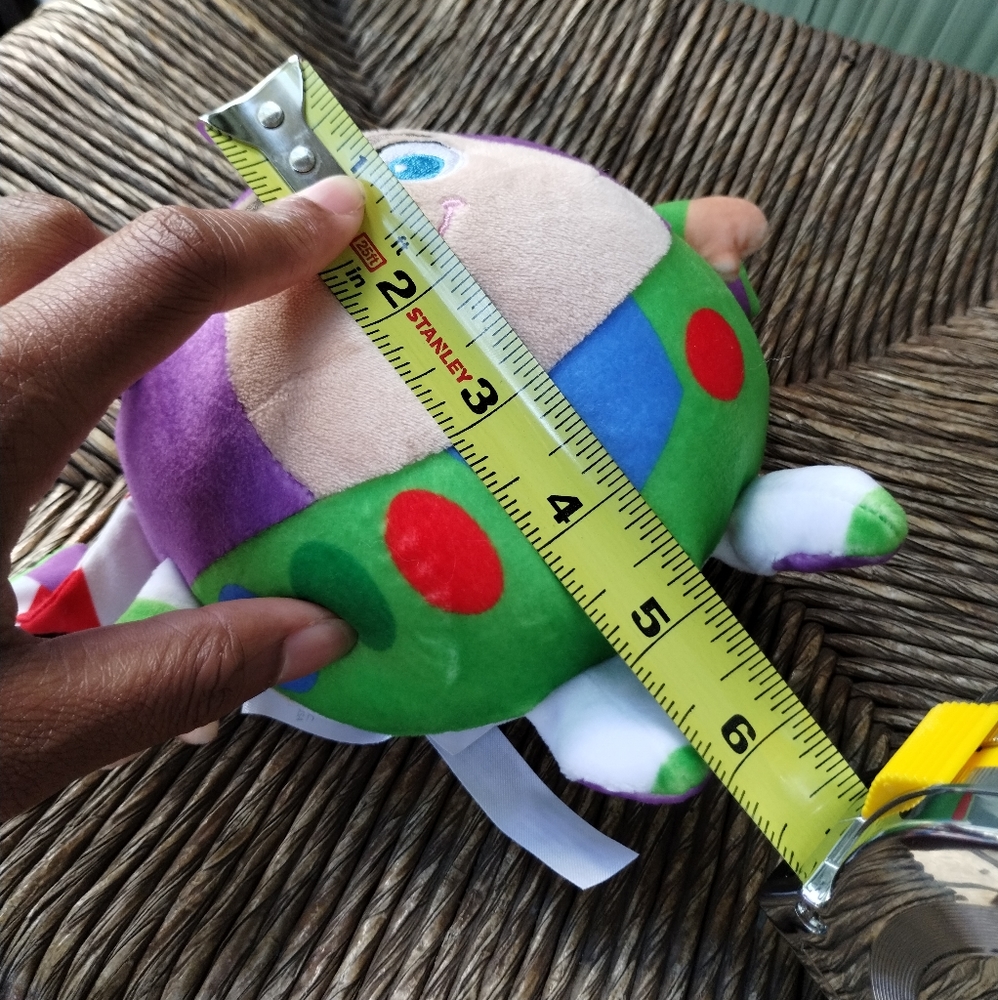 Γ·Cuddle Pal Toy Story Round Huggable Buzz Lightyear 6" Plush Baby Rattle Lovey - Picture 12 of 15